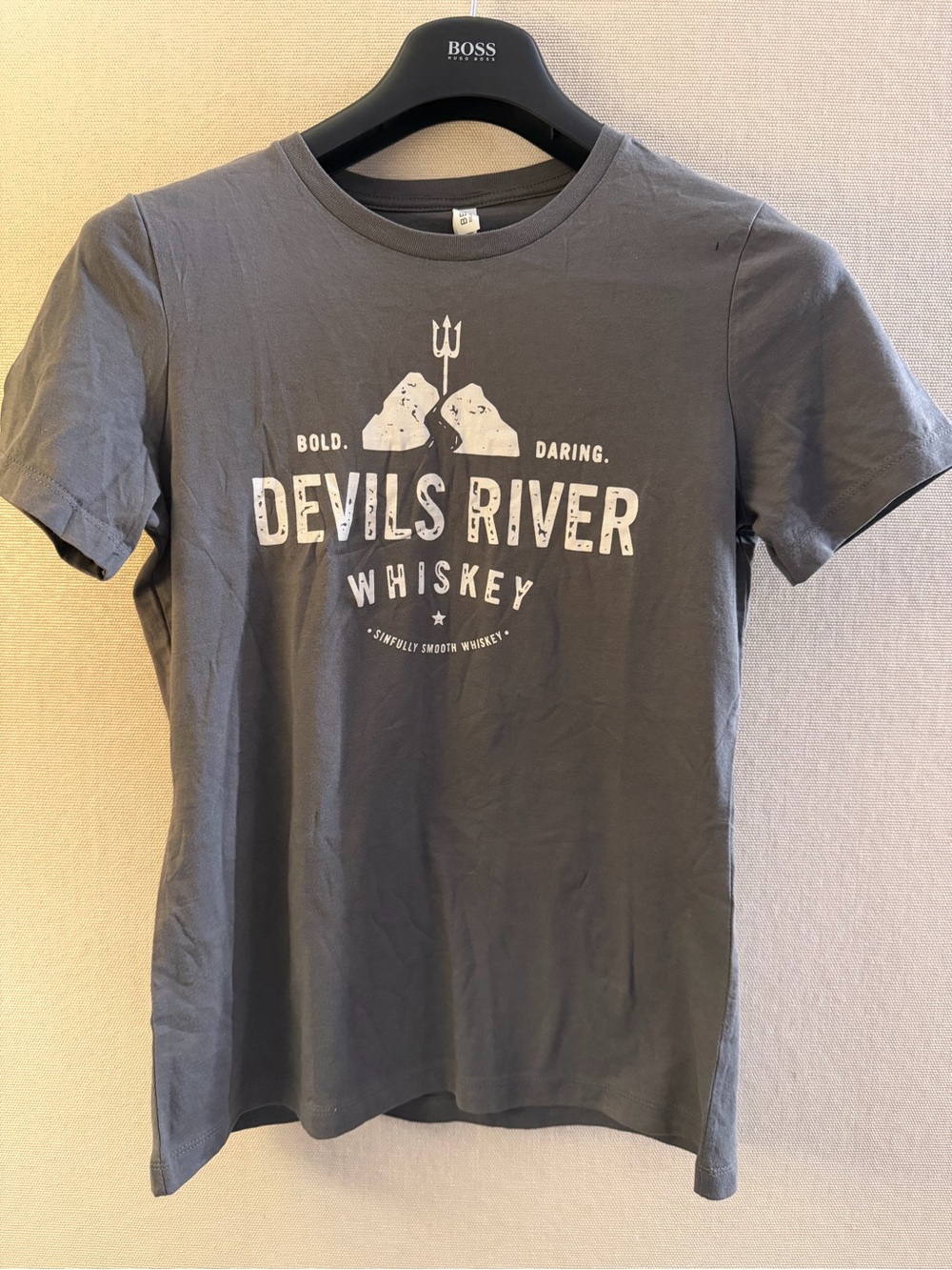 Bella Canvas Gray Devils River Whiskey Graphic Tee